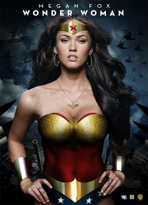 What do you think of the fan-made Megan Fox Wonder Woman poster?