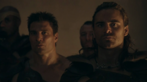 Dustin Clare, Manu Bennett, Spartacus: Gods of the Arena, The Bitter End, 01