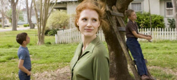 Jessica Chastain, two sons, The Tree of Life, 01