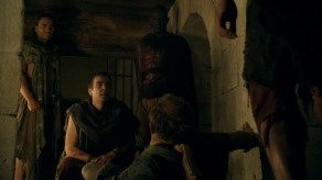 John Hannah, Dustin Clare, Peter Mensah, Spartacus: Gods of the Arena, The Bitter End, 01