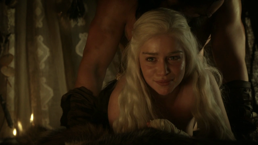 Emilia Clarke, Jason Momoa, Game of Thrones, The Kingsroad, 02