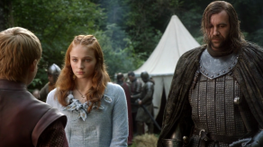 Rory McCann, Sophie Turner, Jack Gleeson, Game of Thrones, The Kingsroad, 01