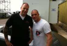 Tom Hardy, The Dark Knight Rises Set