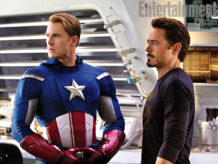Chris Evans, Robert Downey Jr, The Avengers 2012, 01
