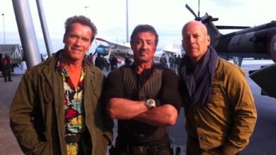 Sylvester Stallone, Arnold Schwarzenegger, Bruce Willis, The Expendables 2