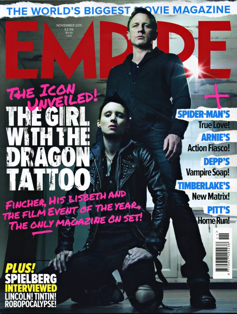 The Girl with the Dragon Tattoo, Empire Magazine November 2011 Cover