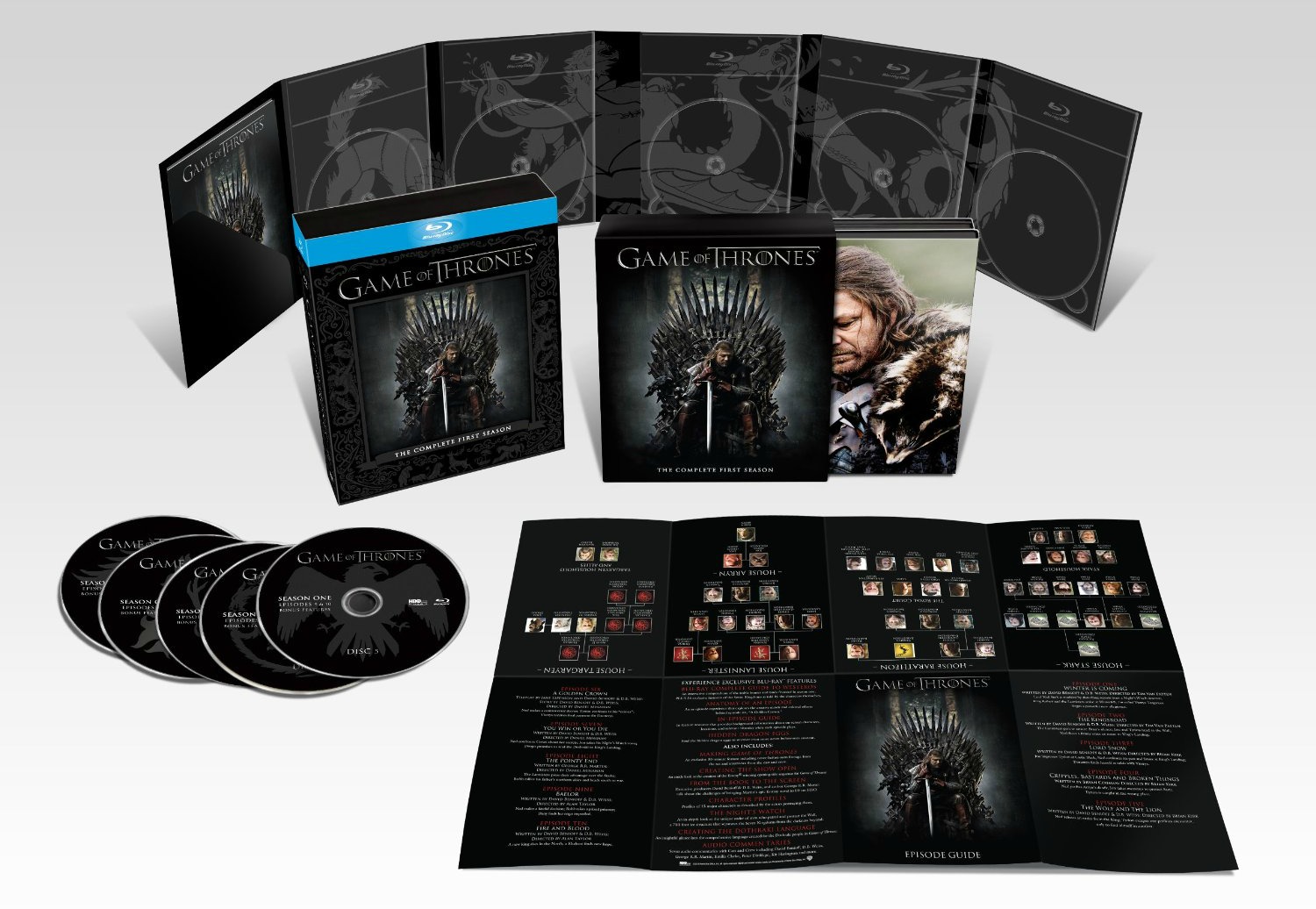 GAME OF THRONES: Season 1 Blu-ray/DVD Features List, Photo | FilmBook