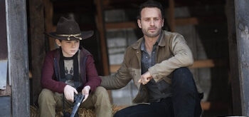 Andrew Lincoln, Chandler Riggs, The Walker Dead