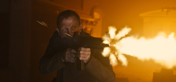 Daniel Craig Skyfall Firing Rifle