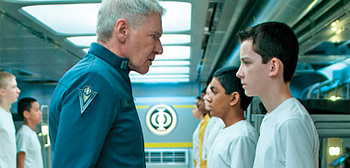 Asa Butterfield Harrison Ford Ender's Game Entertainment Weekly