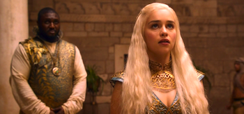 Emilia Clarke Nonso Anozie Game of Thrones The Old Gods and the New