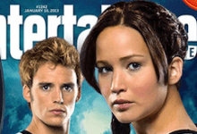 Jennifer Lawrence Sam Claflin The Hunger Games Catching Fire Entertainment Weekly Cover January 18 2013