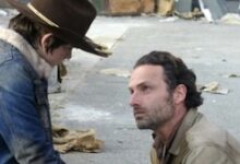 Chandler Riggs Andrew Lincoln The Walking Dead Welcome to the Tombs