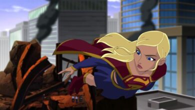 Supergirl Flying Supperman Unbound