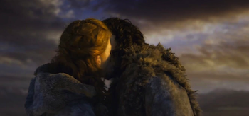 Rose Leslie Kit Harington Kissing Game of Thrones The Climb