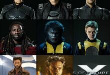Patrick Stewart, Ian McKellen, Daniel Cudmore, Omar Sy, Lucas Till, Hugh Jackman X-Men Days Of Future Past Character Collage