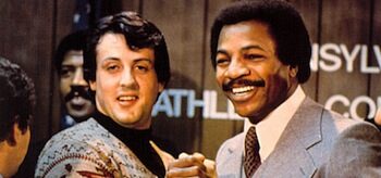 Sylvester Stallone Carl Weathers Rocky