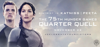The 75th Hunger Games Quarter Quell District 12 Katniss Peeta Movie Banner