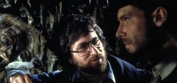 Steven Spielberg Harrison Ford Raiders of the Lost Ark