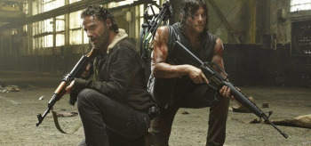 Andrew Lincoln Norman Reedus The Walking Dead season 5 Rick & Daryl