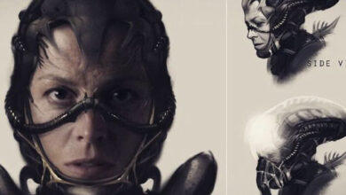 Ellen Ripley Pilot Mask Space Jockey Neil Blomkamp Alien Concept Art