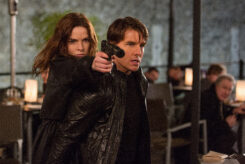 Rebecca Ferguson Tom Cruise Mission Impossible Rogue Nation