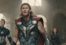 Chris Hemsworth Chris Evans Jeremy Renner Scarlett Johansson Avengers Age of Ultron