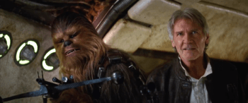Harrison Ford Peter Mayhew Star Wars The Force Awakens