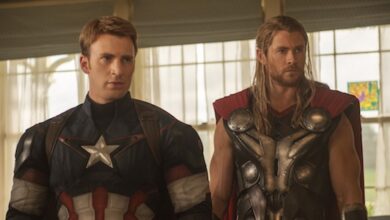 Chris Evans Chris Hemsworth Avengers Age of Ultron