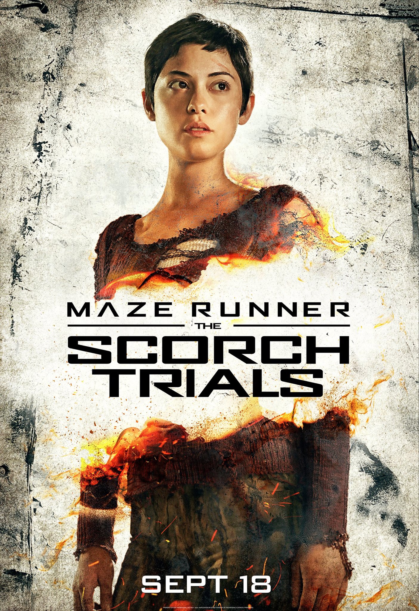 Rosa Salazar Maze Runner The Scorch Trials poster
