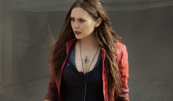 Elizabeth Olsen Avengers Age of Ultron Set