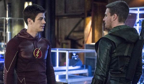Grant Gustin Stephen Amell Arrow The Brave and the Bold