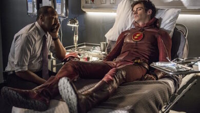 Jesse L. Martin Grant Gustin The Flash The Man Who Saved Central City