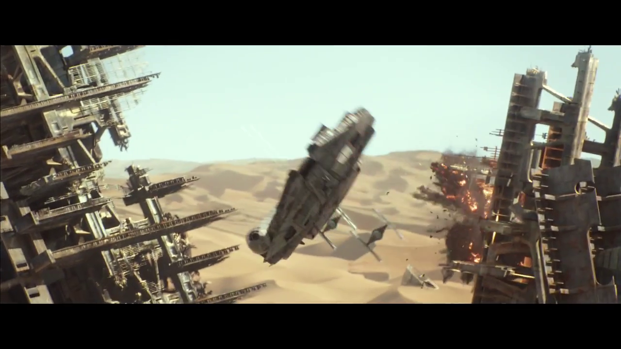 Millennium Falcon Tie Fighter Death Star Wreakage Star Wars The Force Awakens