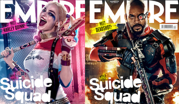 Will Smith Margot Robbie Suicide Squad Empire Covers