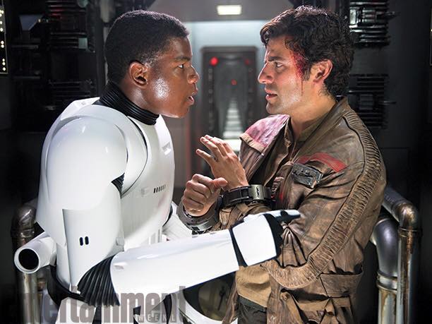 John Boyega Oscar Issac Star Wars The Force Awakens Entertainment Weekly