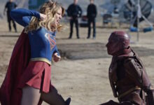 Melissa Benoist Iddo Goldberg Red Faced Supergirl