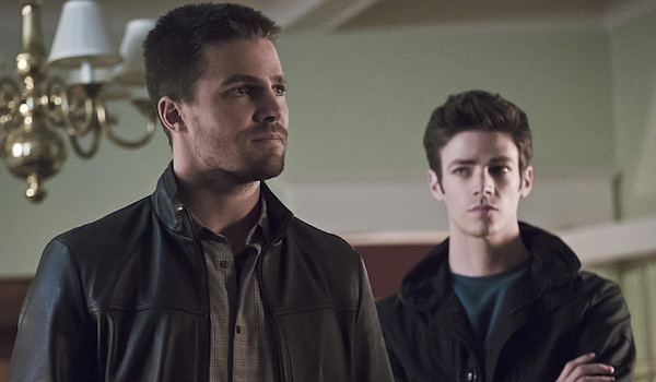 Stephen Amell Grant Gustin Arrow Legends of Yesterday