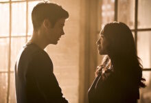 Grant Gustin Candice Patton The Flash Running to Stand Still