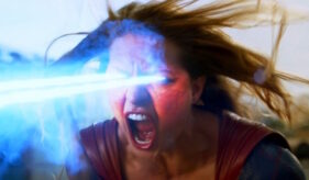 Melissa Benoist Supergirl Red Faced Solar Flare Scene