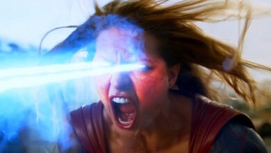 Melissa Benoist Supergirl Red Faced Solar Flare Scene
