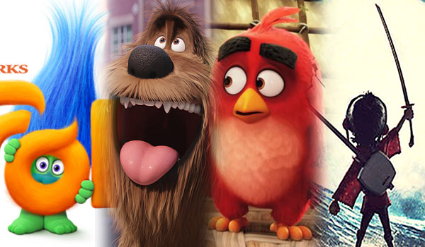 Trolls, The Secret of Pets, The Angry Birds Movie and Kubo and the Two Strings