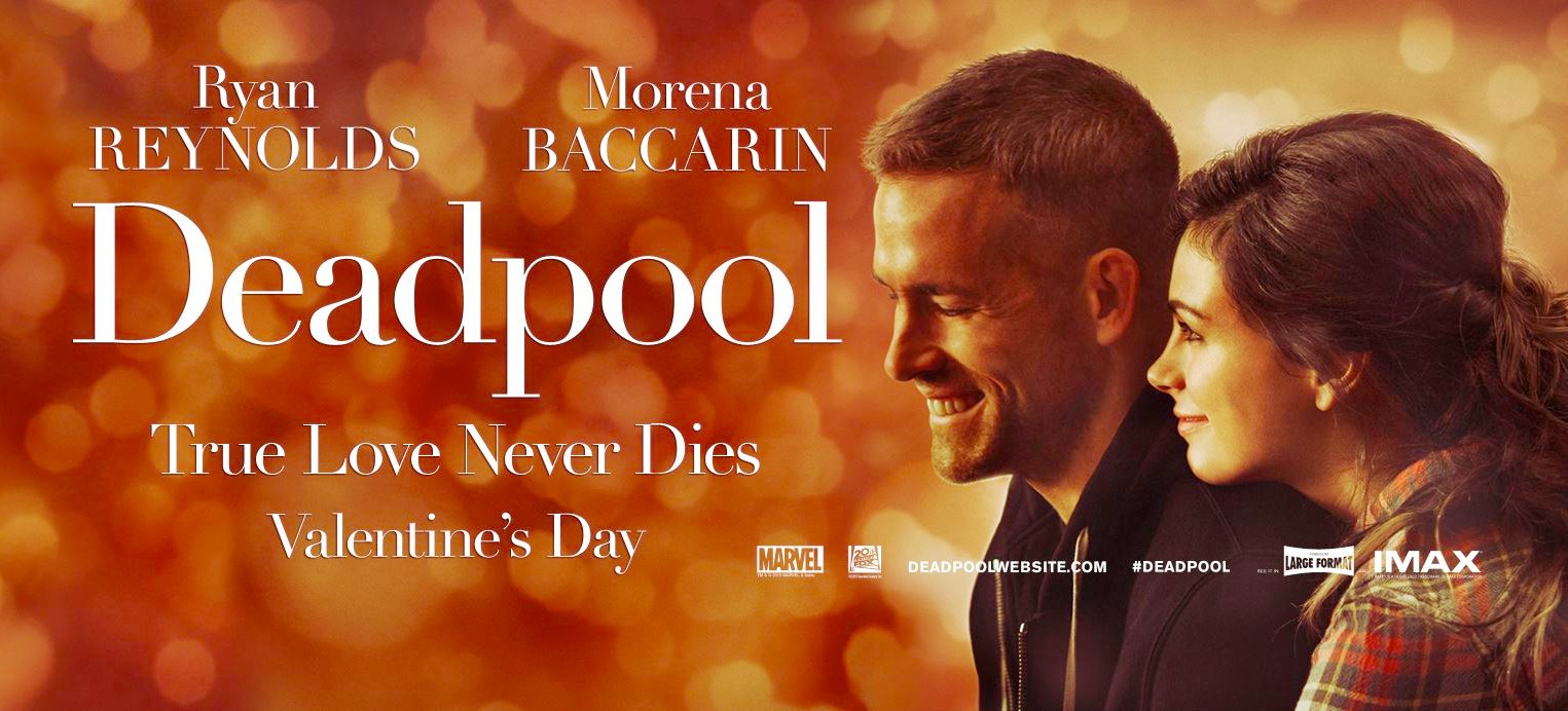 Deadpool Valentines Day movie banner