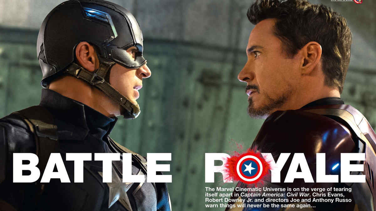 Chris Evan Robert Downey Jr Captain America: Civil War Empire Magazine April 2016