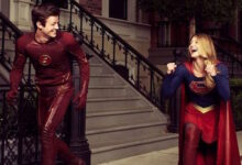 Grant Gustin Melissa Benoist The Flash Supergirl