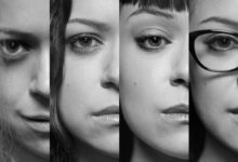 Tatiana Maslany Black and White Orphan Black