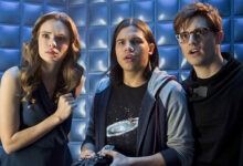 Danielle Panabaker Carlos Valdes Andy Mientus Flash Back The Flash