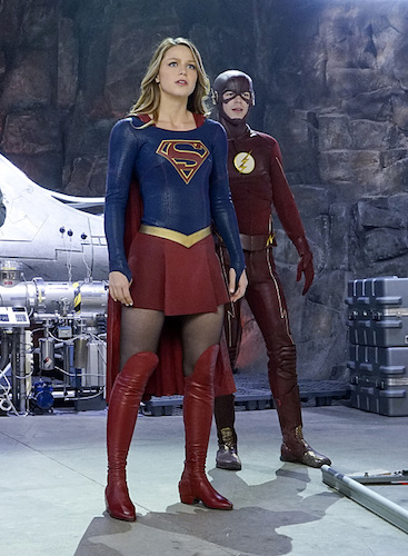 Melissa Benoist Grant Gustin World's Finest Supergirl
