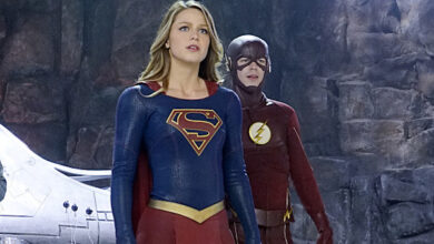 Melissa Benoist Grant Gustin World's Finest Supergirl