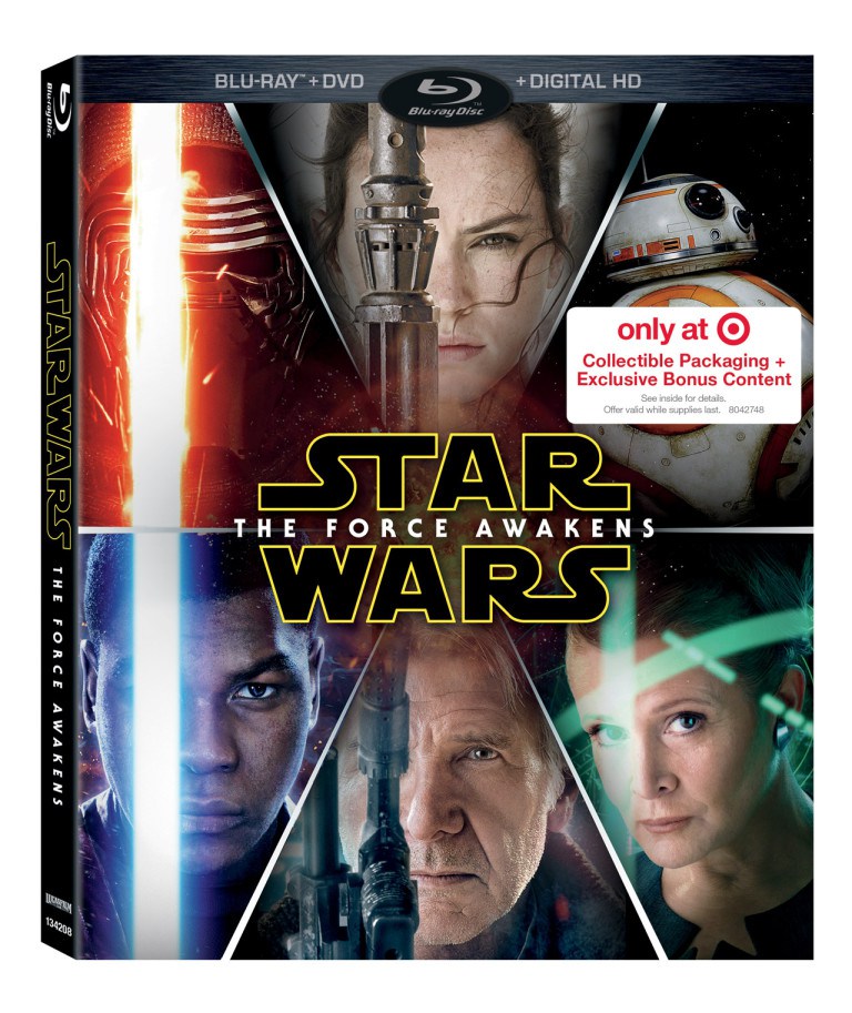 Target Star Wars The Force Awakens Blu-ray Cover
